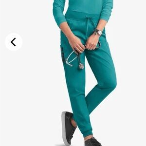 UA Butter-Soft Stretch Teal Scrub pants